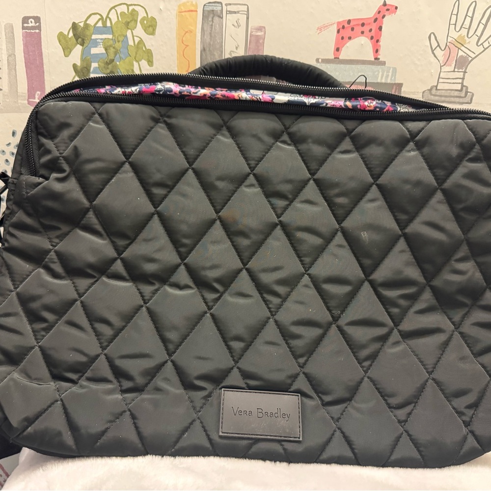 Vera Bradley Black Lap Top Bag